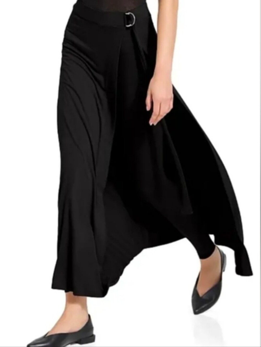 Marcella Waverly Skirted Pants In Black Size M